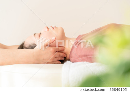 按摩手法頸部淋巴 按摩手法頸部淋巴 86849105