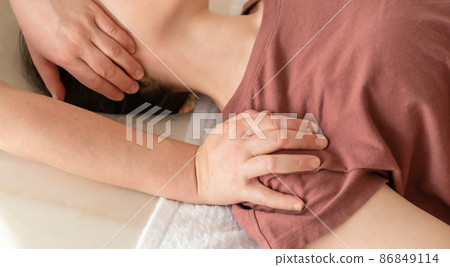 Massage manipulative neck lymph Massage manipulative neck lymph 86849114