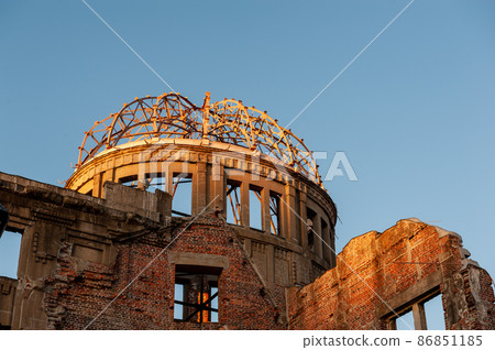 Detail of the atomic dome at sunset Detail of the atomic dome at sunset 86851185