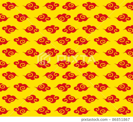 Chinese style cloud pattern [wallpaper / background] 86851867