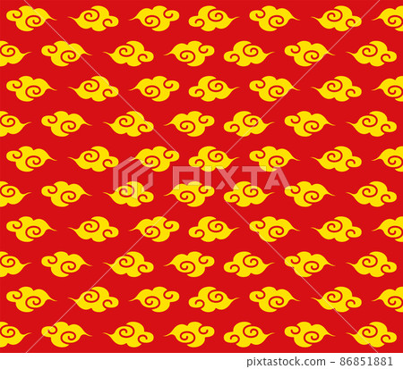 Chinese style cloud pattern [wallpaper / background] 86851881