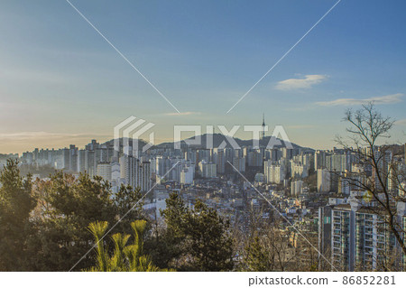 View of Seoul from the top of Mt. Eungbong View of Seoul from the top of Mt. Eungbong 86852281
