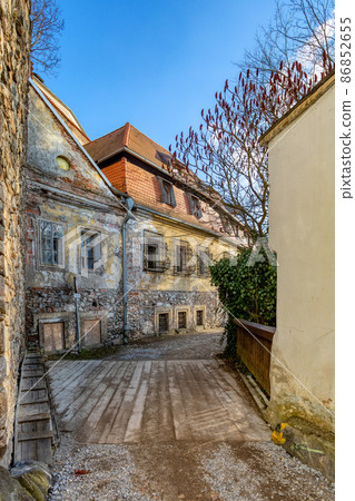 The old town view in city Jindrichuv Hradec, Czech Republic 86852655