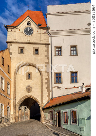 The old town view in city Jindrichuv Hradec, Czech Republic 86852664