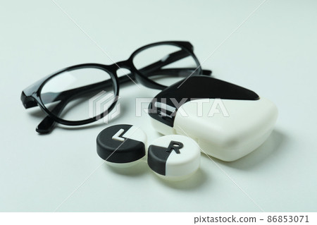 Concept of contact lenses for eyes, health care Concept of contact lenses for eyes, health care 86853071