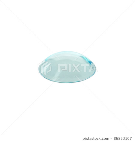 Concept of contact lenses isolated on white background Concept of contact lenses isolated on white background 86853107