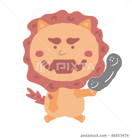 沖繩風沙與手機插圖素材 86853476