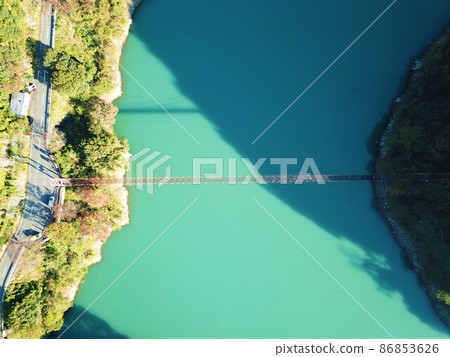Drone aerial view of Zao Bridge 86853626