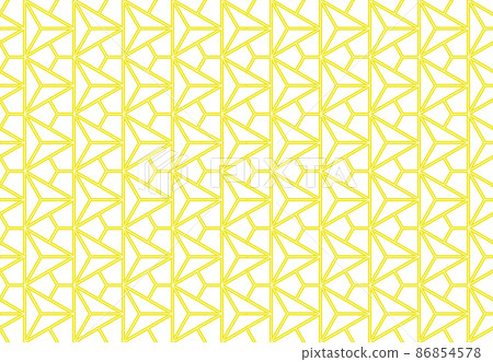 The geometric pattern with lines. Seamless vector background. White and yellow texture. Graphic modern pattern. Simple lattice graphic design 86854578