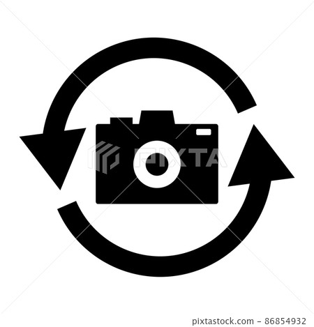 Camera and rotating arrow 86854932