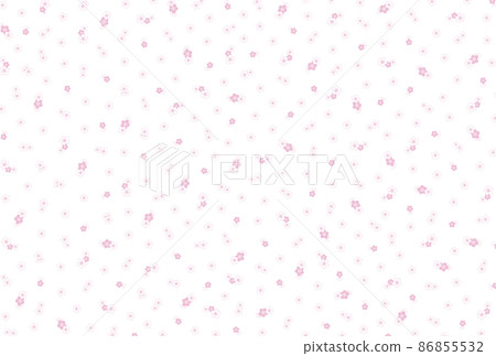 別緻的背景材料，粉紅色的櫻花散落一地 86855532