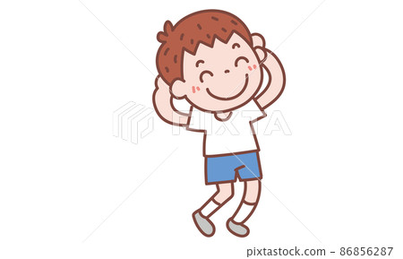 I see, a boy with both hands on his head I see, a boy with both hands on his head 86856287