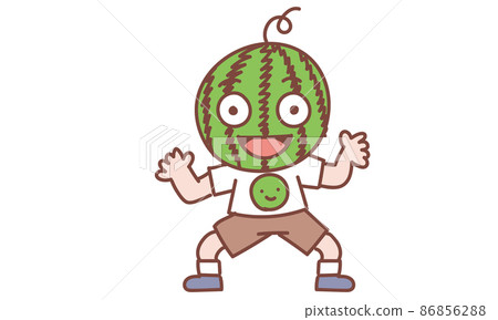 扮成西瓜男的孩子 扮成西瓜男的孩子 86856288