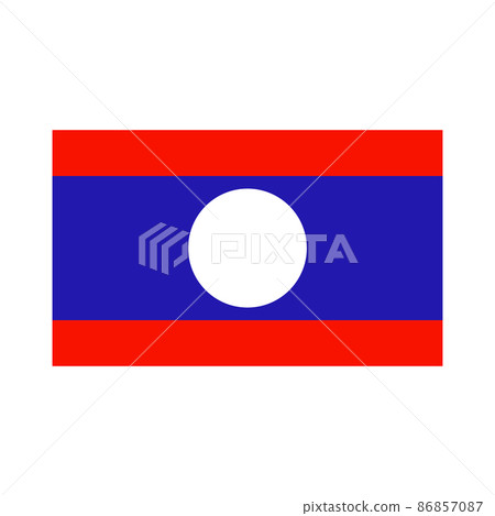 Laos flag 86857087