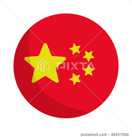 Round Chinese flag 86857088