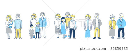Family growth stage set whole body 86859585