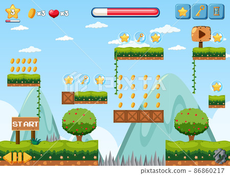 A game template nature scene 86860217
