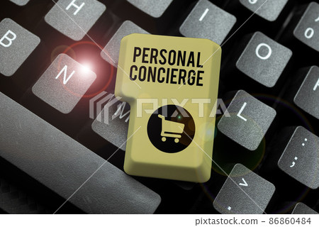 Conceptual display Personal Concierge. Business overview someone who will make arrangements or run errands Typing A New Mystery Novel, Creating Online Post On Social Media Conceptual display Personal Concierge. Business overview someone who will make arrangements or run errands Typing A New Mystery Novel, Creating Online Post On Social Media 86860484