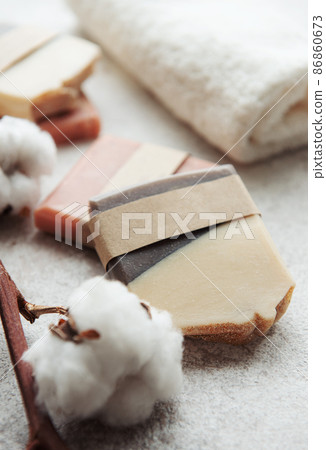 Handmade organic soap bars 86860673