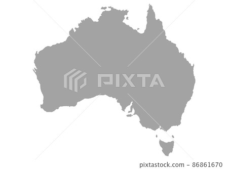 Australian silhouette Australian silhouette 86861670