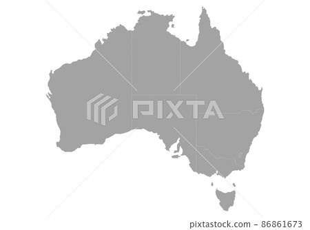 Australian silhouette Australian silhouette 86861673