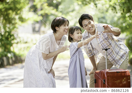 家庭旅行，陽光，暑假 86862126