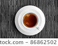 fresh americano coffee on table with restaurant or kitchenroom of natural resort with copy space for concept of business, food and lifestyle 86862502