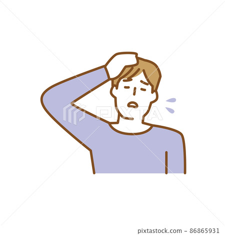 一個感到不安和沒有活力的人 86865931