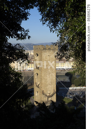 San Niccolo city gate in Florence, Italy 86866276