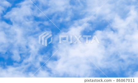 Background of blue sky with white clouds. 86867011