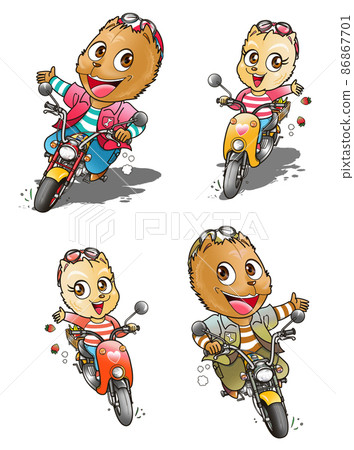 Dog, character, touring, two 86867701