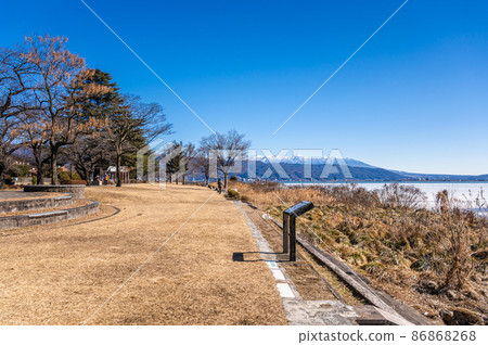 冬天的岡谷湖畔公園 86868268