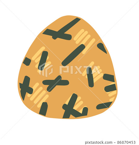 Simple illustration of rice crackers 86870453