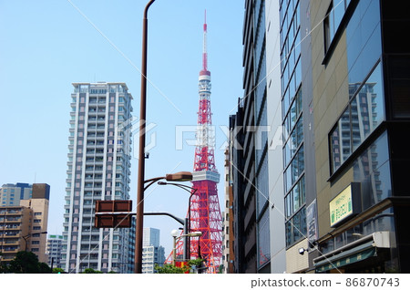 Tokyo Tower and Building Tokyo Tower and Building 86870743