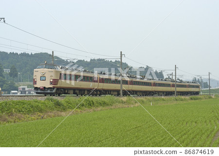 北陸本線 Daishoji-Ushinoya JR West 485 Series K02 Organization (Kanazawa) Kaetsu 北陸本線 Daishoji-Ushinoya JR West 485 Series K02 Organization (Kanazawa) Kaetsu 86874619