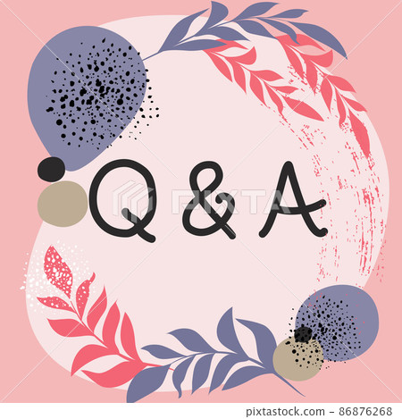 Text showing inspiration Q And A. Internet Concept defined as questions being asked and answers Text Frame Surrounded With Assorted Flowers Hearts And Leaves. Text showing inspiration Q And A. Internet Concept defined as questions being asked and answers Text Frame Surrounded With Assorted Flowers Hearts And Leaves. 86876268