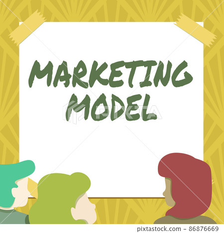 Inspiration showing sign Marketing Model. Word for statistical analysis likemultivariate regressions on sales Team Members Looking At Whiteboard Brainstorming New Solutions 86876669