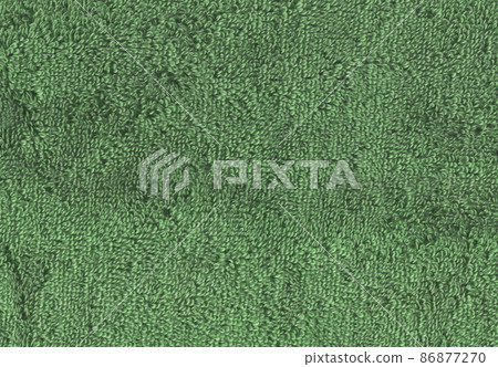 Green towel textural surface 86877270