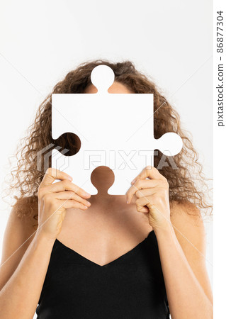 Maintained anonymity by covering your face with one large puzzle. Let's include race tolerance. 86877304