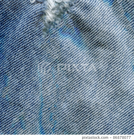 Closeup view blue natural clean denim texture. Closeup view blue natural clean denim texture. 86878077