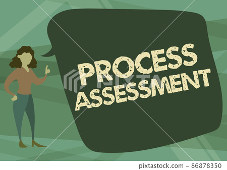 Text caption presenting Process Assessment. Word for disciplined examination of the action by an organization Illustration Of Woman Speaking In Chat Cloud Discussing Ideas. Text caption presenting Process Assessment. Word for disciplined examination of the action by an organization Illustration Of Woman Speaking In Chat Cloud Discussing Ideas. 86878350