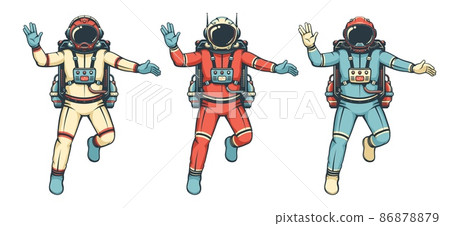 Astronaut flies with the Vulcan salute 86878879