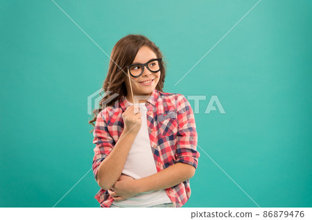 Nerd party. Cute nerd. Smart baby. Kid hold cute 86879476
