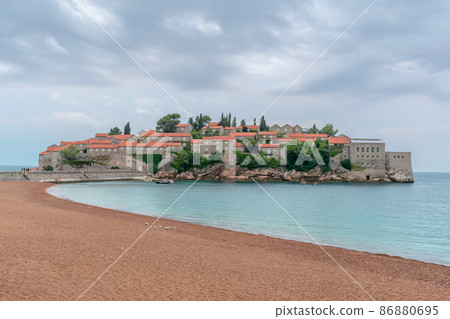 Sveti Stefan island, Budva riviera, Montenegro Sveti Stefan island, Budva riviera, Montenegro 86880695