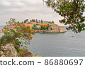 Sveti Stefan island, Budva riviera, Montenegro 86880697