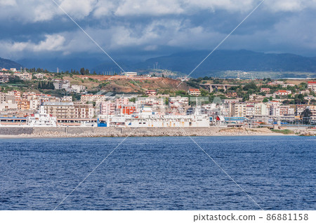 View of port in Reggio di Calabria. View of port in Reggio di Calabria. 86881158
