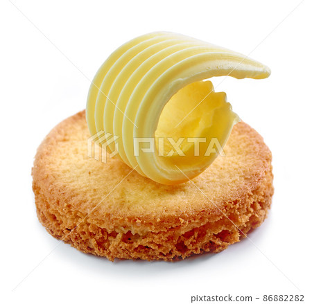 butter curl on cookie 86882282