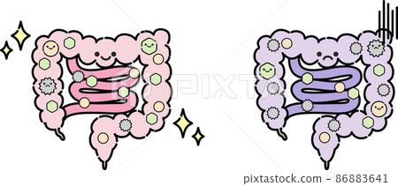 Illustration of intestinal environment Illustration of intestinal environment 86883641