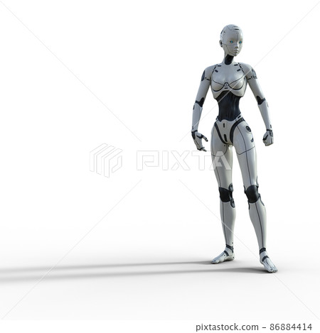 AI機器人女android android perming3DCG插畫素材 AI機器人女android android perming3DCG插畫素材 86884414