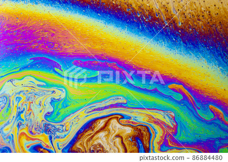Surface pattern of soap film Surface pattern of soap film 86884480